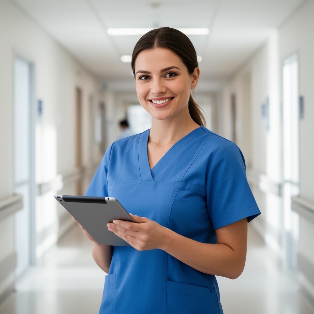 Nursing professional using TracPrac